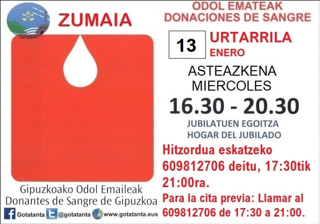 2021eko Zumaiako Odol emaileen lehen ateraketa