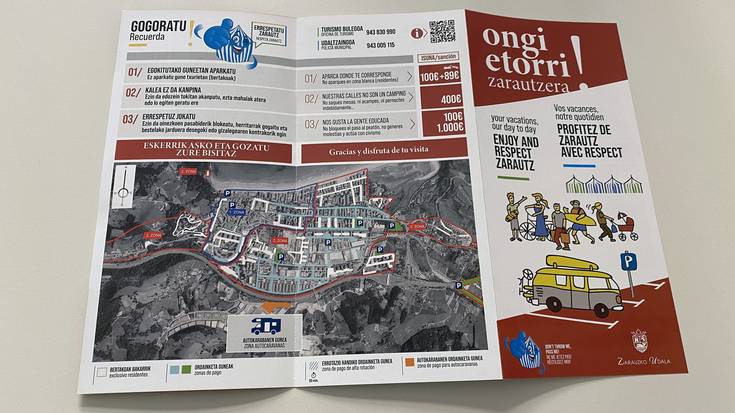 Sentsibilizazio kanpaina abiatu du udalak, furgonetan bidaiatzen duten bisitariei zuzendua