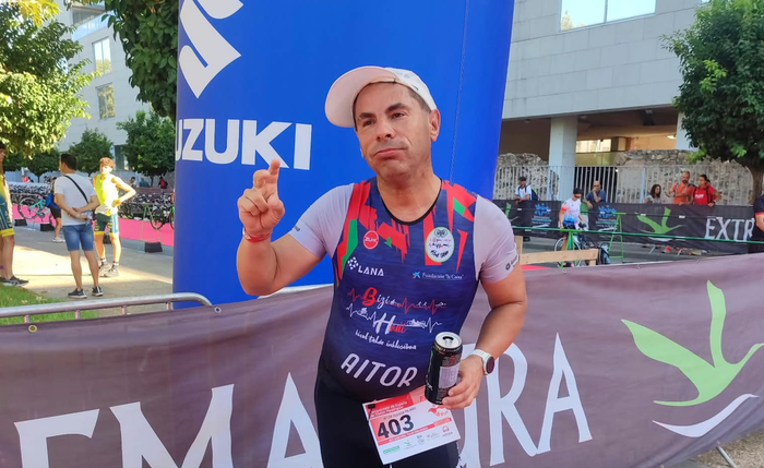 Aitor Oleaga aizarnazabaldarra, triatloi egokituko Espainiako txapeldunorde