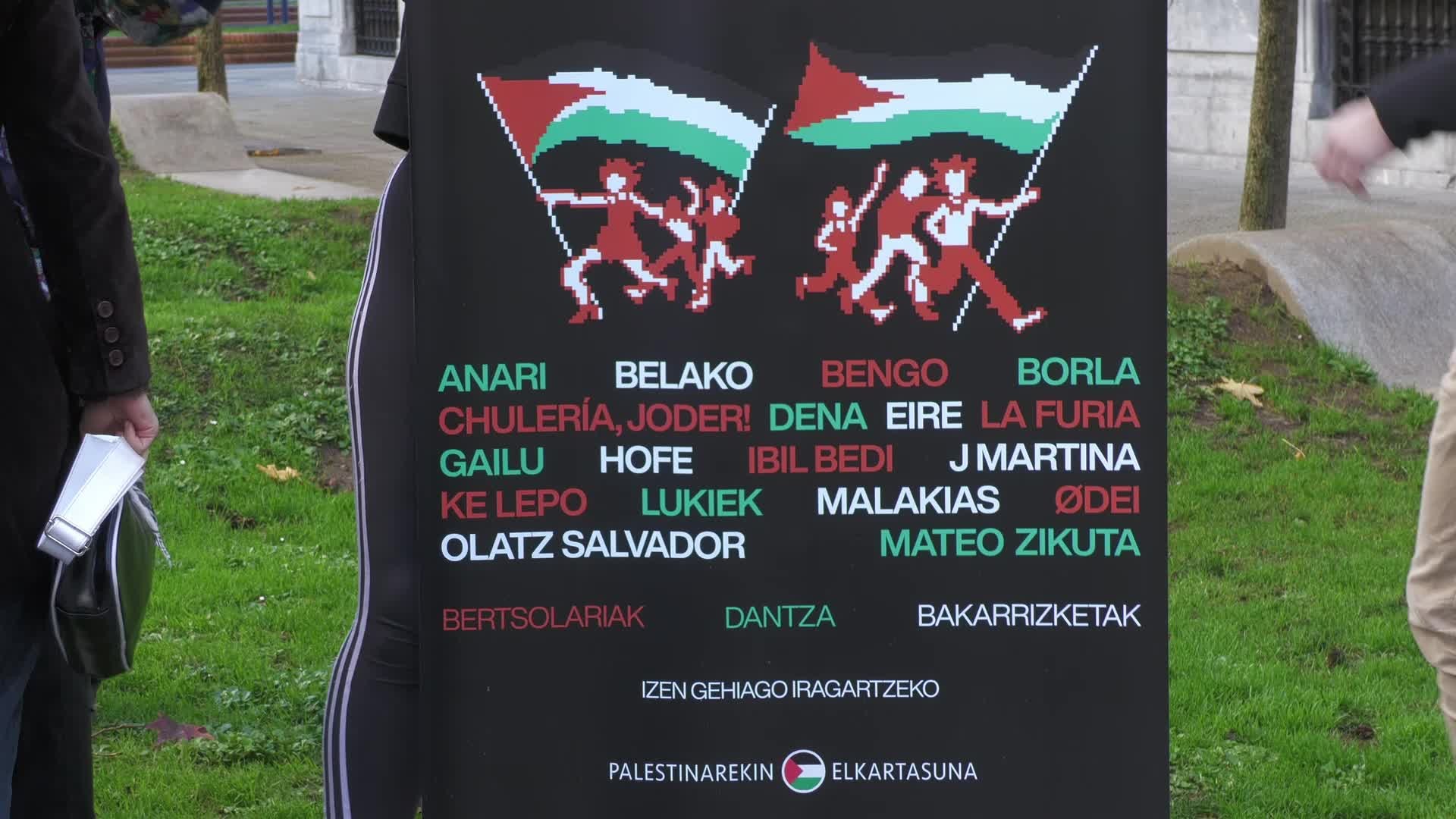 Oihu bat Palestinara jaialditik itzultzeko autobusa jarri du Gazteok piztuk