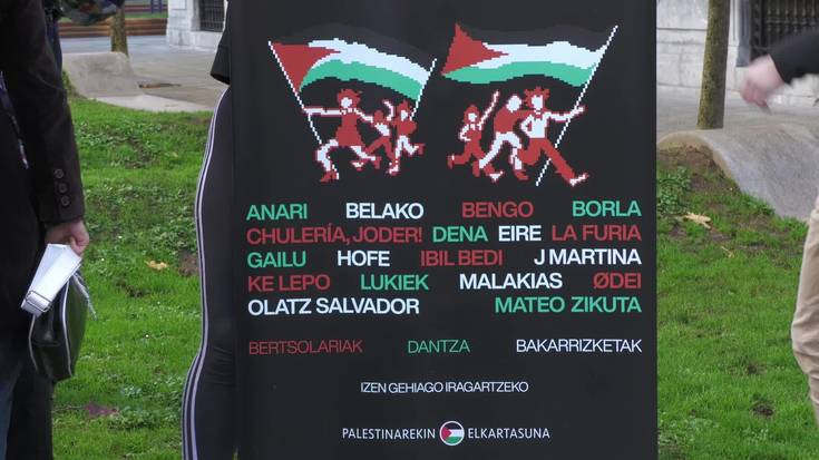 Oihu bat Palestinara jaialditik itzultzeko autobusa jarri du Gazteok piztuk