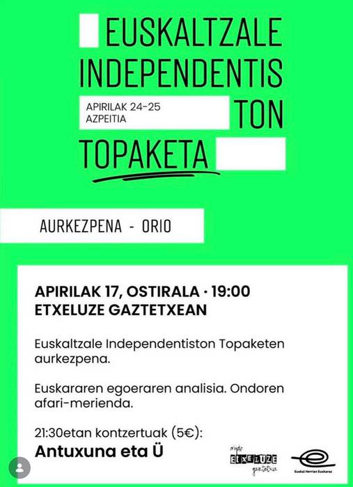 Aurkezpena: Euskaltzale Independentisten Topaketa