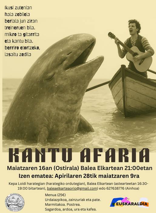 Kantu afaria Balea elkartean