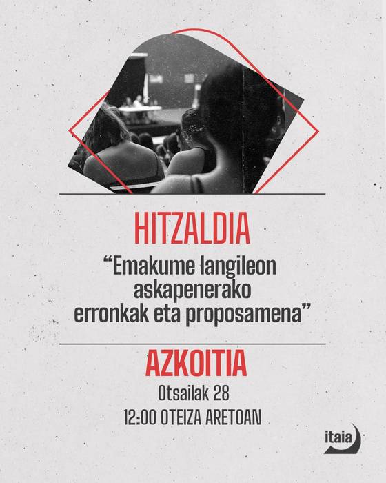 Hitzaldia: 'Emakume langileon askapenerako erronkak eta proposamenak'