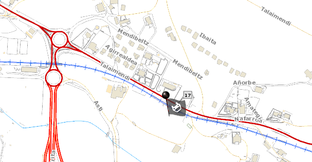 Moto gidari bat hil da istripuz, Talai Mendi inguruan, N-634 errepidean