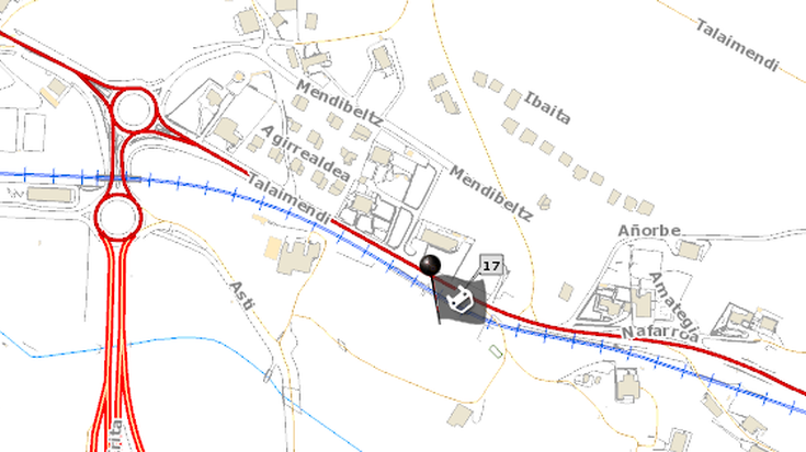 Moto gidari bat hil da istripuz, Talai Mendi inguruan, N-634 errepidean