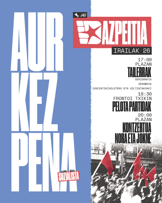 Gazte Topagune Sozialistaren aurkezpen ekitaldiak