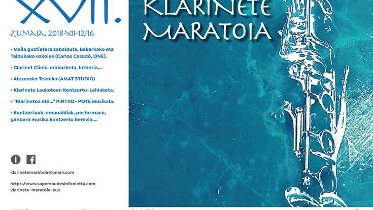 XVII. Klarinete Maratoia