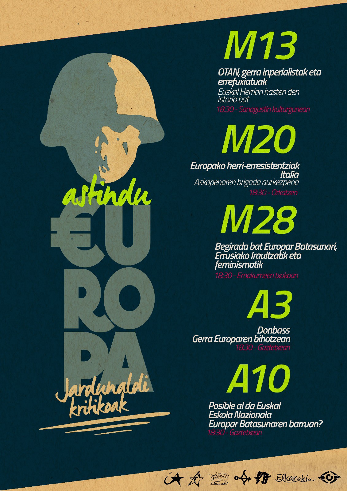 Astindu Europa jardunaldi kritikoa, abiatzear