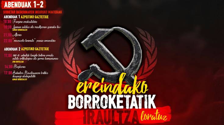 Sobiertar Batasunaren inguruko jardunaldiak egingo dituzte asteburuan Gaztetxean