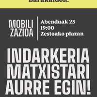 Elkarretaratzea: 'Indarkeria matxistari aurre egin!'
