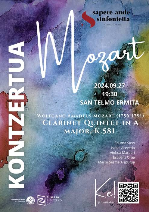 Sapere Aude Sinfoniettaren 'Mozart' kontzertua