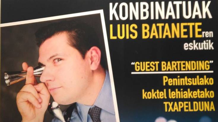 Luis Batanete koktelgile ezaguna egongo da ostiralean, Latz tabernan