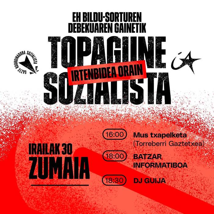 Topagune Sozialistaren inguruko batzar informatiboa
