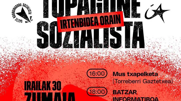 Topagune Sozialistaren inguruko batzar informatiboa