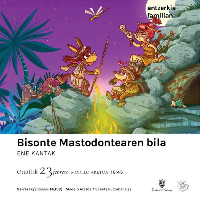 Antzerkia: 'Bisonte Mastodontearen bila'