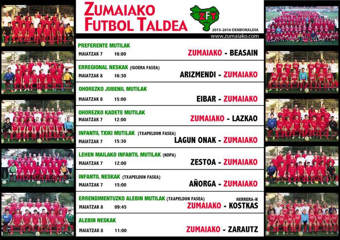 Zumaiako Futbol Taldearen partiduak