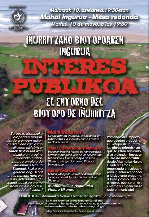 Mahai ingurua egingo dute gaur, interes publikoari buruz