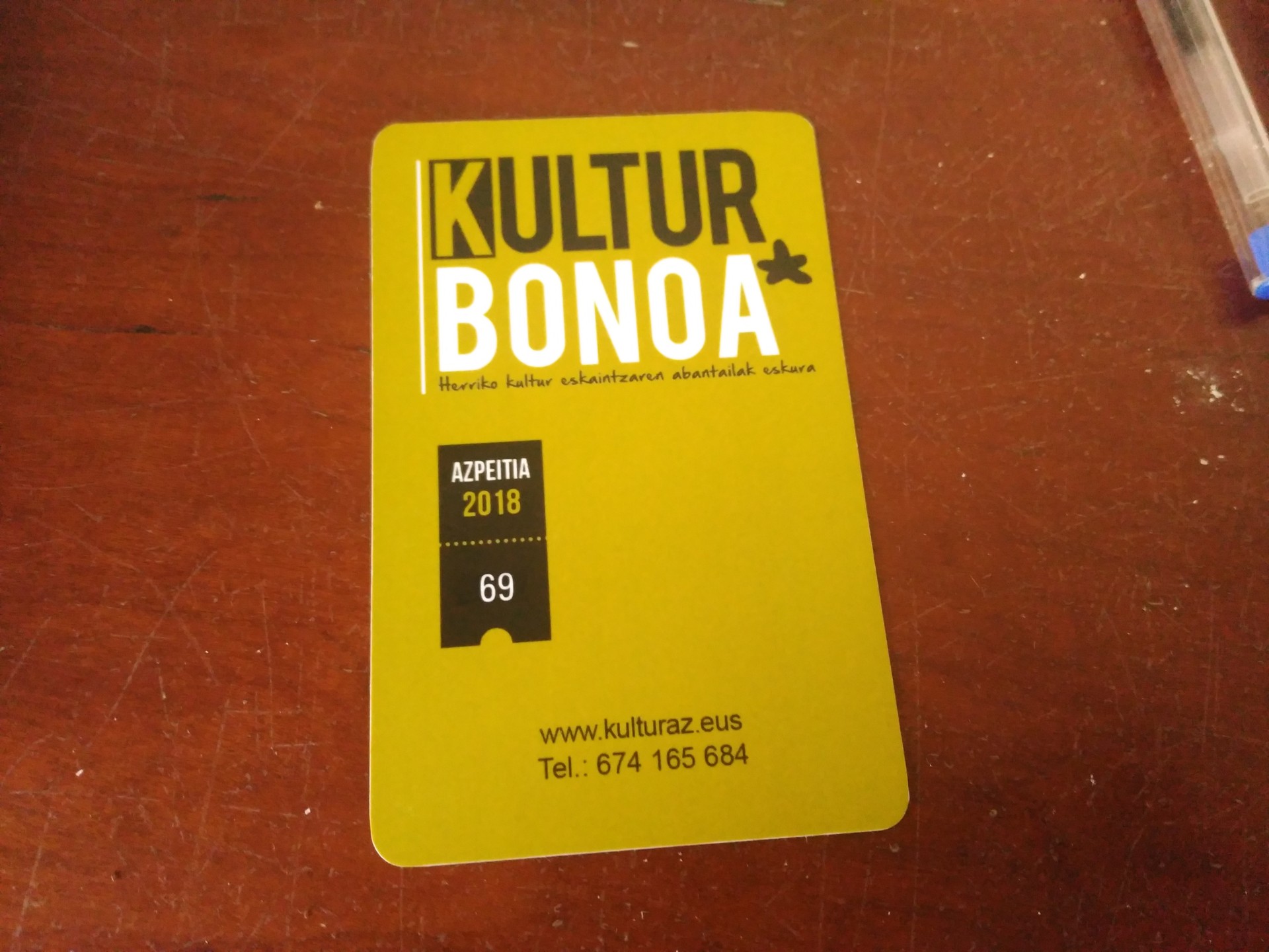 2018ko Kultur Bonoa, agortzear