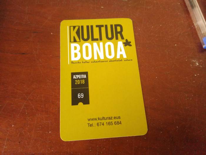 2018ko Kultur Bonoa, agortzear