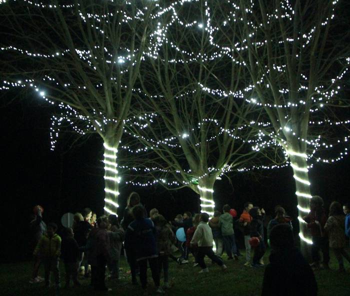 Bihar iluntzean piztuko dituzte Gabonetako argiak Aian