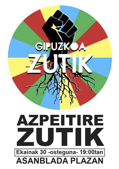 Azpeitia Zutikek asanblada deitu du ostegunerako