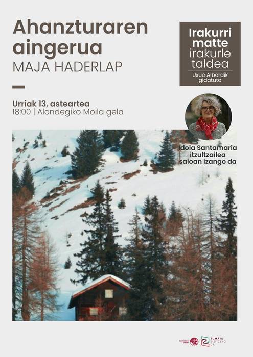 Irakurri matte: Maja Haderlapen 'Ahanzturaren aingerua'