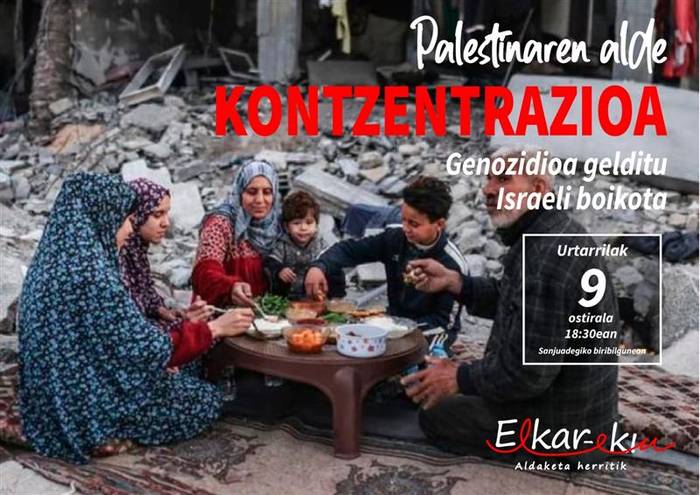 Palestinaren aldeko kontzentrazioa
