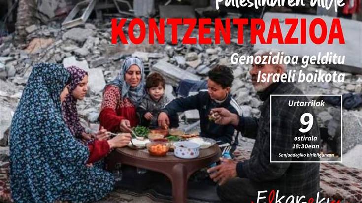 Palestinaren aldeko kontzentrazioa