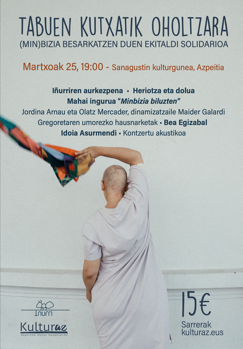 Minbiziaren inguruko ekitaldi solidarioa: 'Tabuen kutxatik oholtzara'