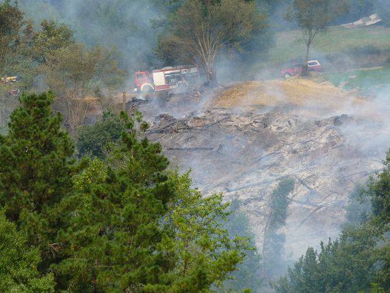 Sutea izan da Abitain baserriaren inguruan