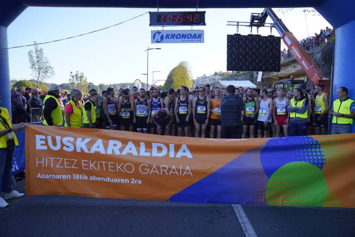 Aitor Etxeberria oriotarra eta Ane Alberdi azpeitiarra izan dira eskualdeko azkarrenak Behobia-Donostia lasterketan