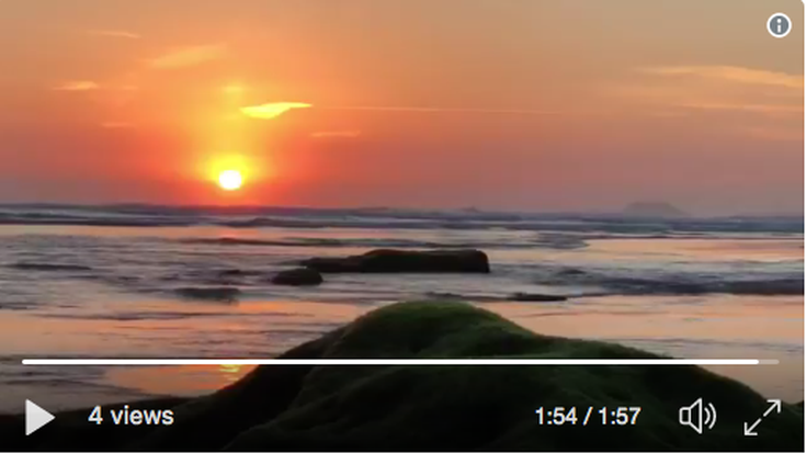 Bideoa: Egunsentiaren ikuskizuna kostaldean