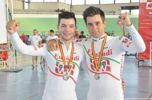 Bi domina lortu ditu Etxabek Pistako Espainiako Txapelketan, eta launa Olaizolak eta Aranburuk