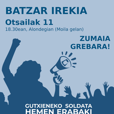 M17ko greba orokorra antolatzeko batzar irekia