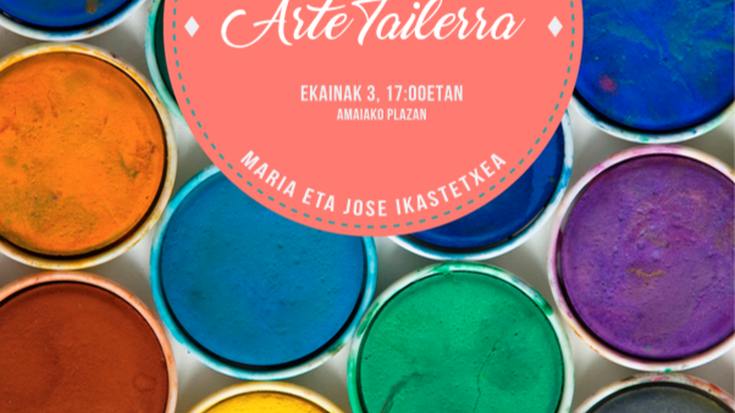 Arte tailerra kalera aterako du Maria eta Jose ikastetxeak