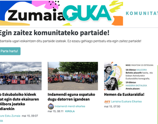 Zumaia Gukaren webguneko komunitatea, berrituta