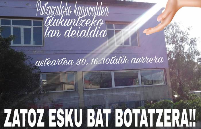 Auzolana bihar, gaztetxe kanpoa txukuntzeko