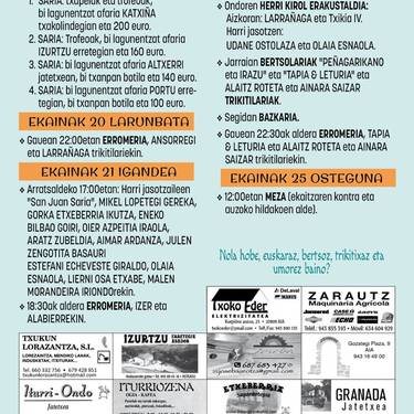 Jaiak: Sanjoanak Iturriotzen