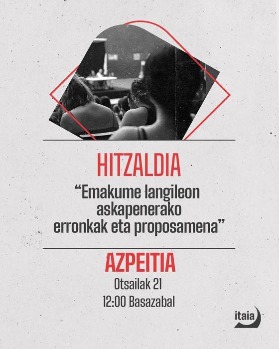 Hitzaldia: 'Emakume langileon askapenerako erronkak eta proposamena'