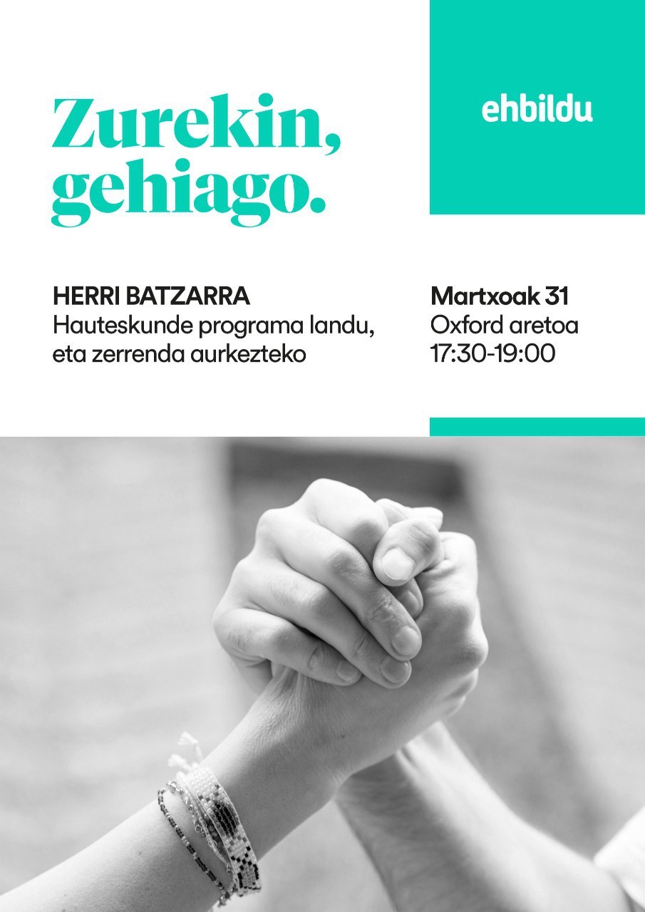 Herri batzarra egingo du EH Bilduk, bihar Oxforden