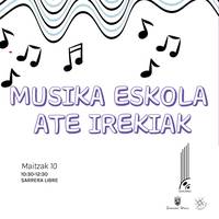 Jardunaldia: Imanol Urbieta Udal Musika Eskolako ate irekiak