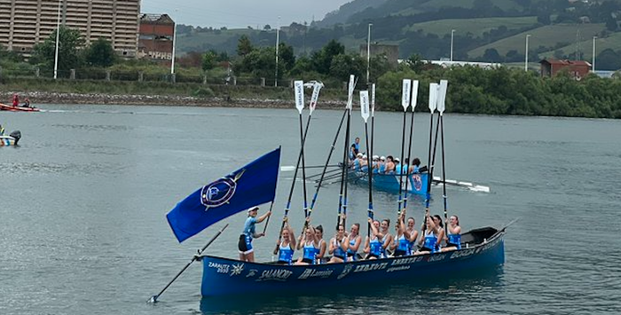 ETE ligako aurreneko bandera Zarautzentzat izan da