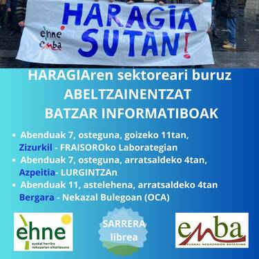 Abeltzainekin bilera: ENBAk eta EHNEk deituta
