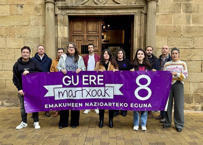 Martxoaren 8ko adierazpen instituzionala plazaratu du udalak