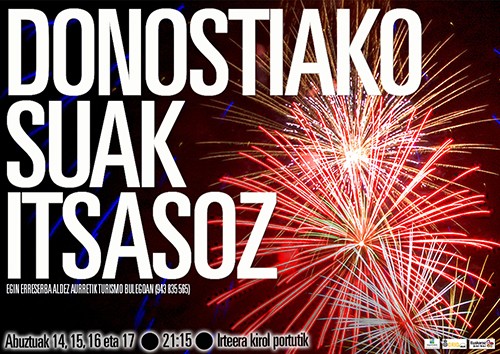 Gaur, Donostiako suak itsasotik ikusteko aukera, Oriotik abiatuta 