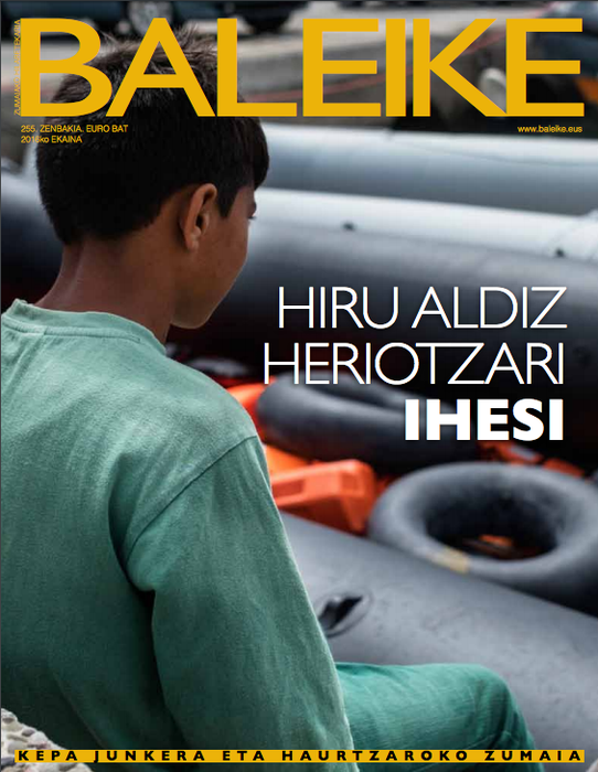 Errefuxiatuen gaia, ekaineko Baleike aldizkarian
