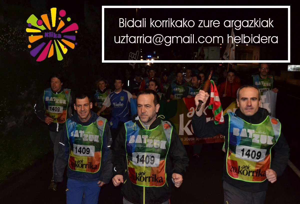 21. Korrikan azpeitiarrek ateratako argazkiak jaso nahi ditu Uztarriak