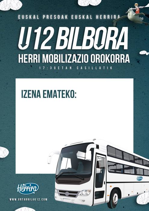 BIHAR BILBORAKO 7. AUTOBUSA BETETZERA ...