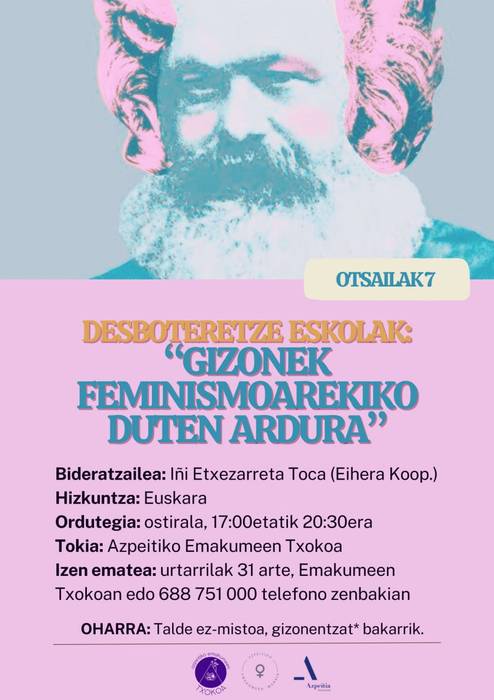 Desboteretze eskola: Gizonek feminismoarekiko duten ardura